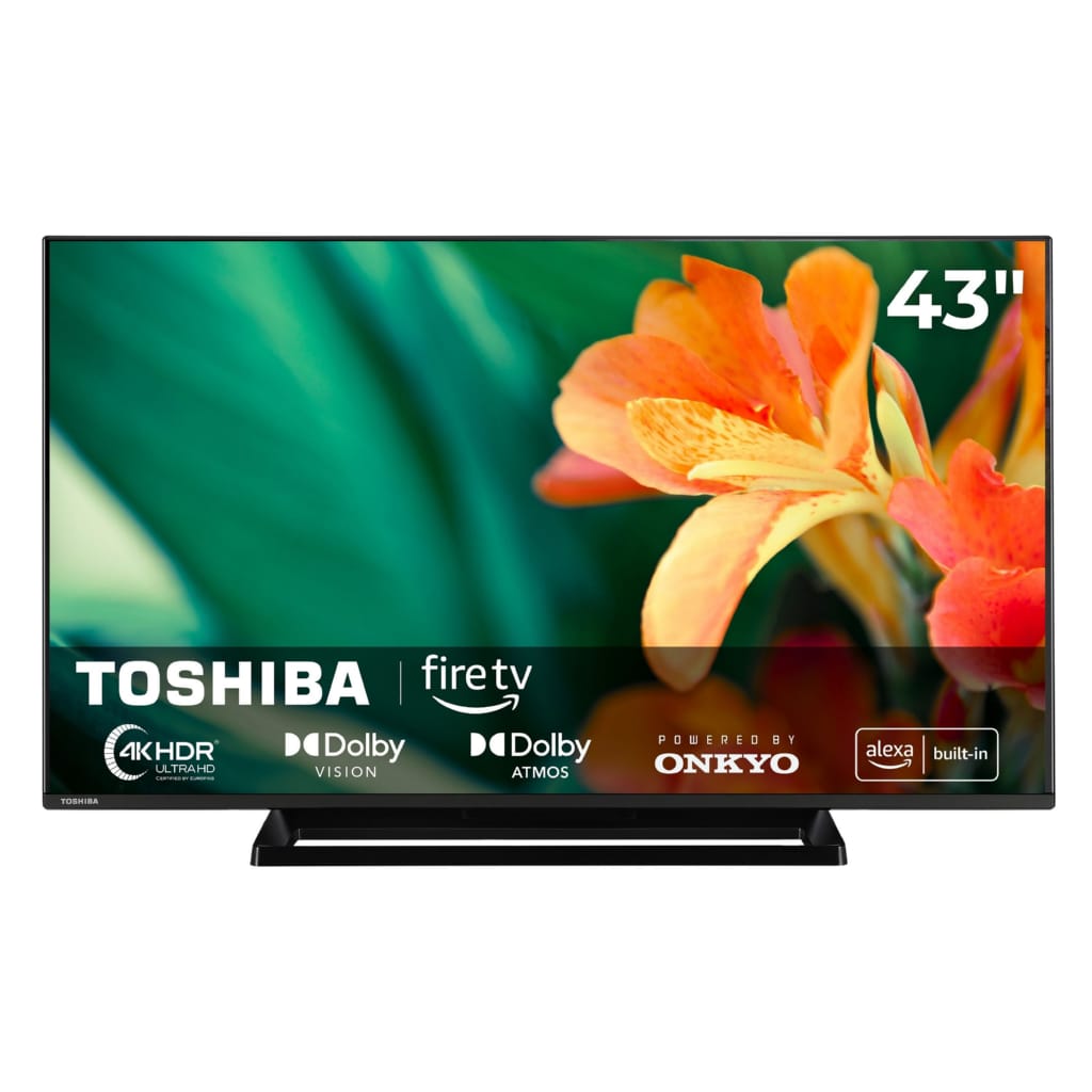Toshiba 43UF3F63DAR LCD-LED Fernseher (108 cm/43 Zoll, 4K Ultra HD, Fire TV, HDR Dolby Vision, Triple-Tuner, Alexa Built-In, Sound by Onkyo)