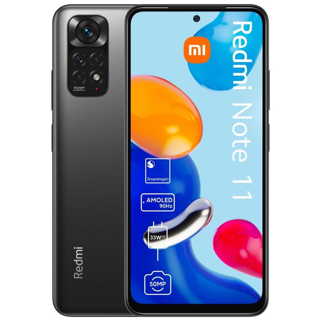 Xiaomi Redmi Note 11 128 GB / 4 GB - Smartphone - graphite gray Smartphone (6,4 Zoll)