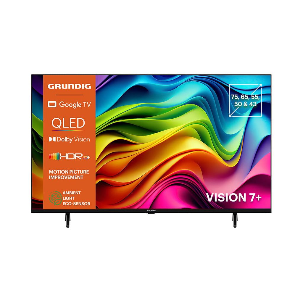 Grundig 50 GUB 7440 Q QLED-Fernseher (126 cm/50 Zoll, Dolby Vision und HDR10+ liefern außergewöhnliche Farben, Kontraste, und Helligkeit auf den Bildschirm., Google TV)