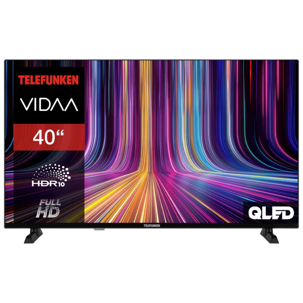 Telefunken QF40VP750S QLED-Fernseher (102 cm/40 Zoll, Full HD, VIDAA Smart TV, VIDAA Smart TV, HDR, Triple-Tuner)