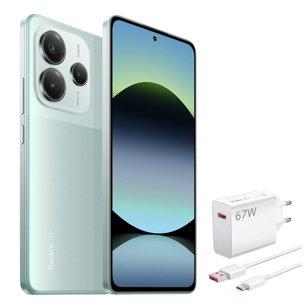 Xiaomi Redmi Note 14 5G 8+256 Smartphone & 67W HyperCharge Combo (Type-A) EU Handy (108 MP Kamera)