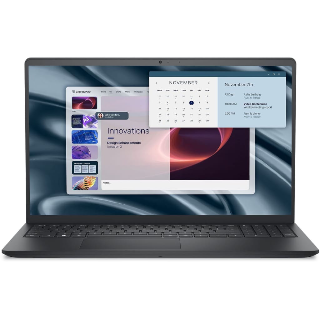 Dell Pro 15 Essential Laptop Ryzen 5 7520U 8 GB RAM 512GB SSD FHD Win11Pro Business-Notebook (39,6 cm/15,6 Zoll, AMD Ryzen 5 7520U, Radeon Graphics, 8 GB, 512 GB SSD, 120Hz Anti-Glare IPS Display, HD-Kamera)