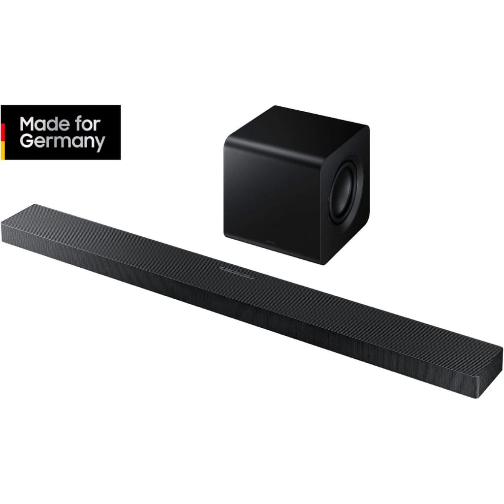 Samsung HW-QS710GF Q-Soundbar Soundbar 3.1.2 (Bluetooth, WLAN, 40 W, 3.1.2-Kanal Sound System, SpaceFit Sound Pro, Flexible Positionierung)