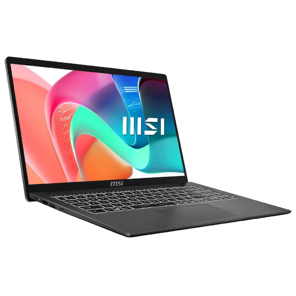 MSI Modern 15 F13MG Laptop Intel Core i5 bis 4,6 GHz 16GB RAM 512GB SSD Business-Notebook (39,6 cm/15,6 Zoll, Intel Core i5 1334U, Intel Iris Xe Graphics, 16 GB, 512 GB SSD, 3x USB Type-A 3.2, USB Type-C 3.2, HDMI, DisplayPort, RJ-45, Wi-Fi 6E)