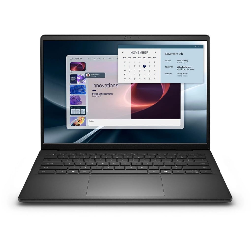 Dell Pro 14 Essential Laptop Intel Core 5 120U, 16GB DDR5 Windows 11 Pro Business-Notebook (35,56 cm/14 Zoll, Intel Core 5 120U, Intel® Onboard Graphics, 16 GB, 512 GB SSD, Fingerabdruck, Webcam, Kartenleser)