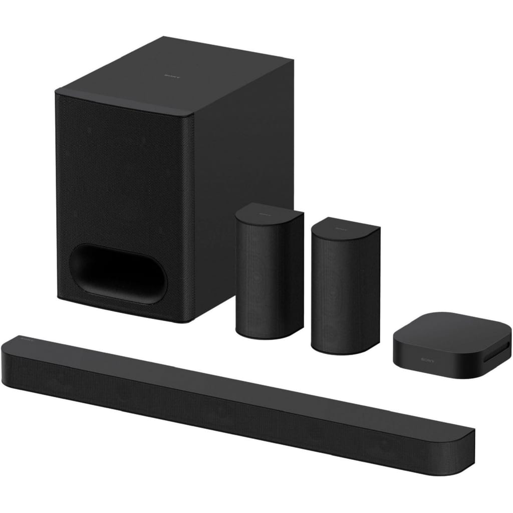 Sony BRAVIA Theatre System 6 Soundbar 5.1 (Bluetooth, 1000 W, Rear & Sub, Atmos, DTS:X, AI Zoom 3, DSEE, Party-Modus, HT-S60)