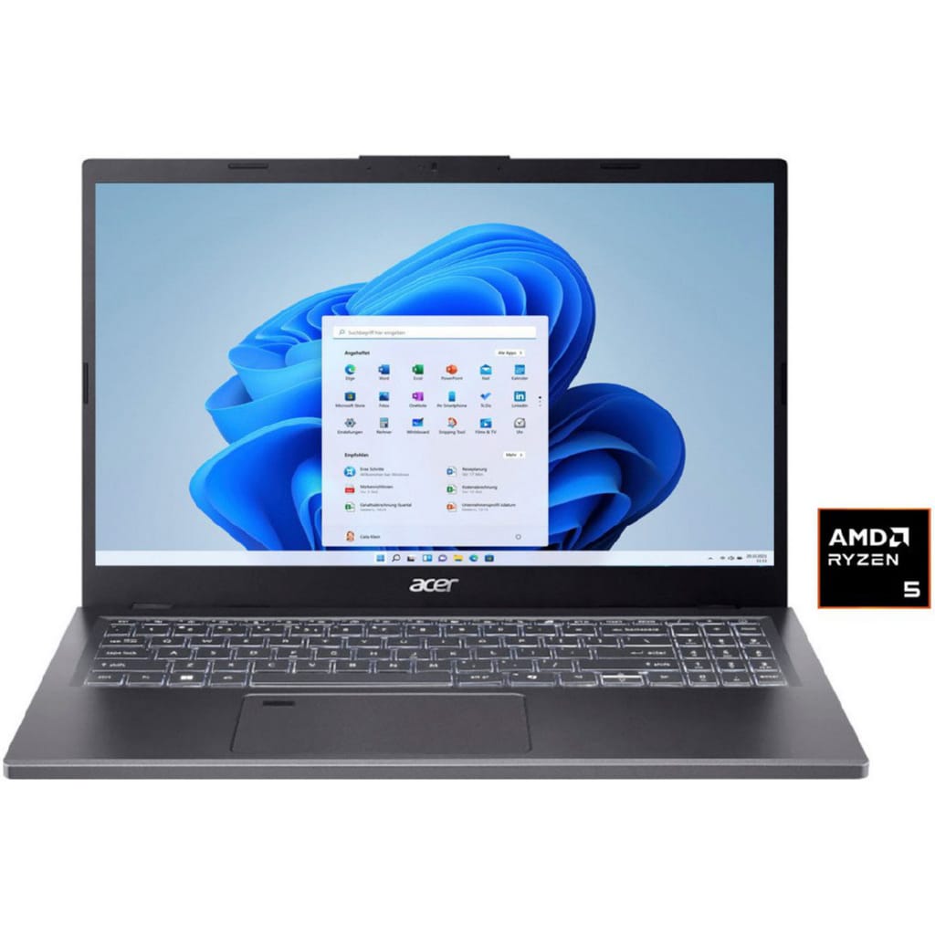 Acer A15-61M-R932 Notebook (39,62 cm/15,6 Zoll, AMD Ryzen 5 8640HS, Radeon 760M, 16 GB, 512 GB SSD)
