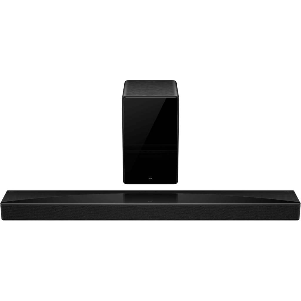 TCL Q75HE 5.1.2 Dolby Atmos und Ray Danz Soundbar 5.1.2 (Bluetooth, WLAN, 620 W, AI Sonic, 620 Watt, Airplay, HDMI, Bluetooth, Wandhalterung, Subwoofer)