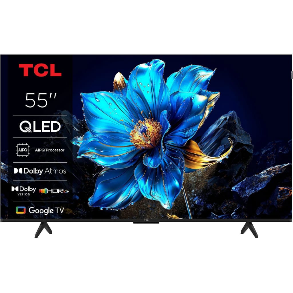 TCL 55P79K QLED-Fernseher (55.0 Zoll, 3840 × 2160 Pixel, Smart TV, Google TV, Game Accelerator)
