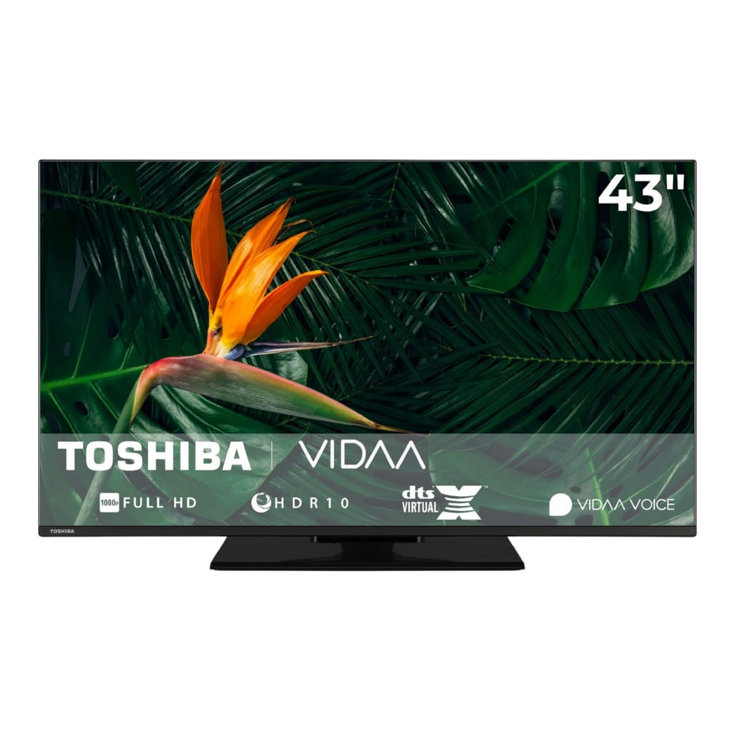 Toshiba 43LV3F63DA LCD-LED Fernseher (108 cm/43 Zoll, Full HD, VIDAA Smart TV, HDR, Triple-Tuner, VIDAA, Bluetooth, Alexa-fähig)