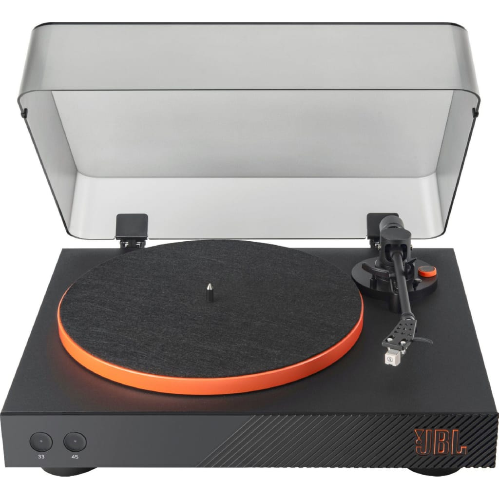 JBL Spinner Bluetooth Turntable Plattenspieler (Riemenantrieb, Bluetooth, Bluetooth 5.2 mit aptX HD)