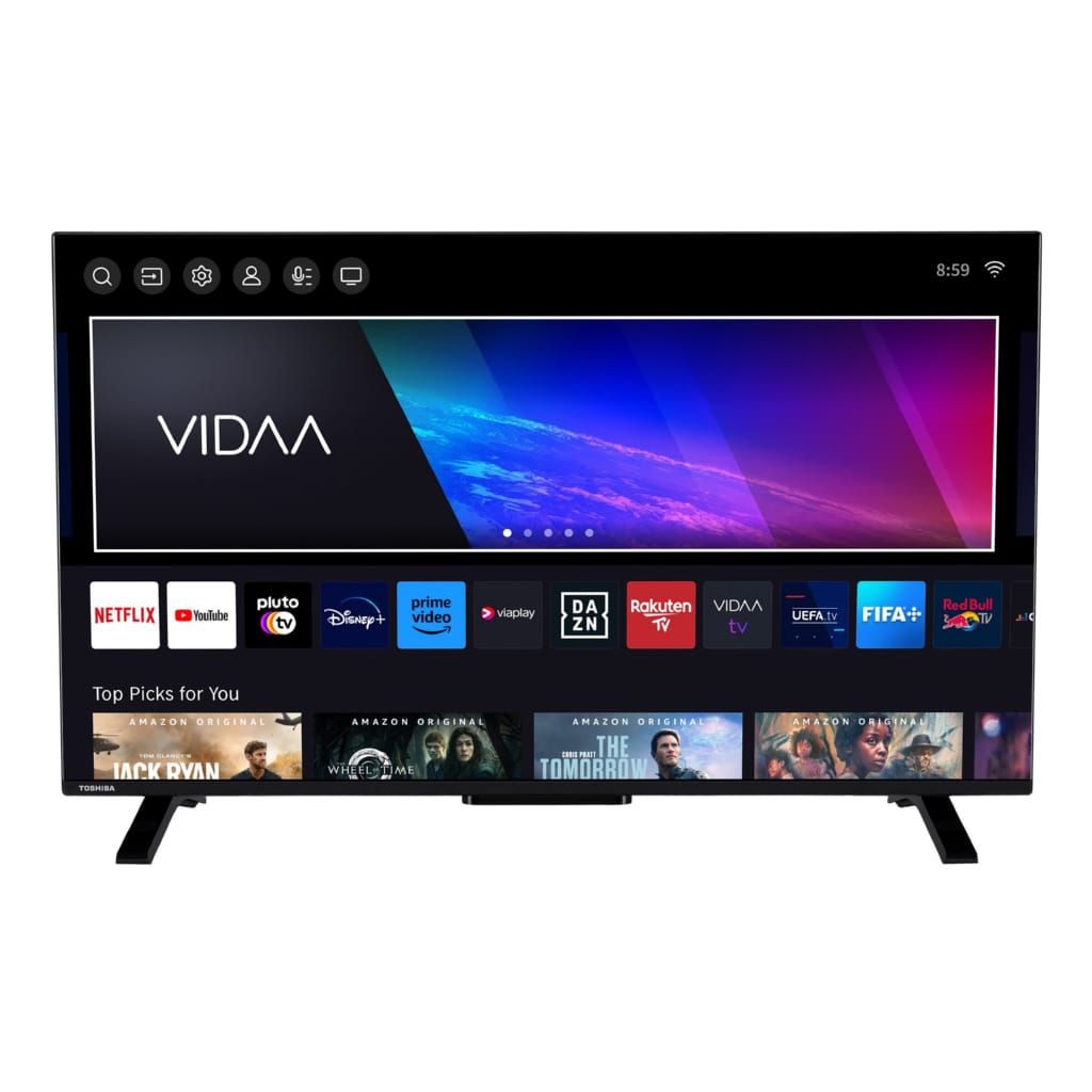 Toshiba 43UV2363DG LCD-LED Fernseher (108 cm/43 Zoll, 4K Ultra HD, VIDAA Smart TV, HDR, Triple-Tuner, Works with Alexa, Netflix, Prime Video, DAZN uvm)