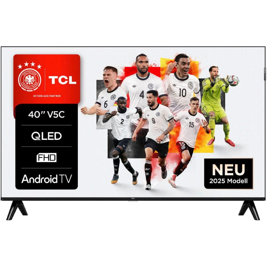 TCL 40V5CX1 QLED-Fernseher (100 cm/40 Zoll, Full HD, Android TV, Smart-TV, Android TV, Dolby Audio, HDR, Slim, Bluetooth, Google Cast)