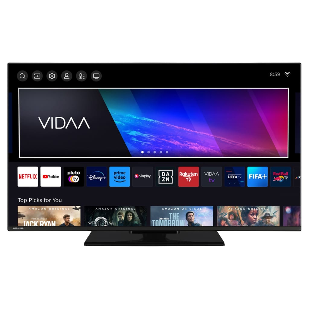 Toshiba 40QV3F63DAZ QLED-Fernseher (100 cm/40 Zoll, Full HD, VIDAA Smart TV, VIDAA Smart TV, HDR, Triple-Tuner)