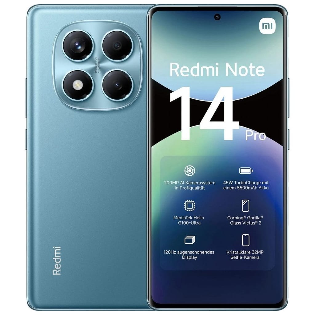 Xiaomi Redmi Note 14 Pro 512 GB / 12 GB - Smartphone - ocean blue Smartphone (6,67 Zoll, 512 GB Speicherplatz)