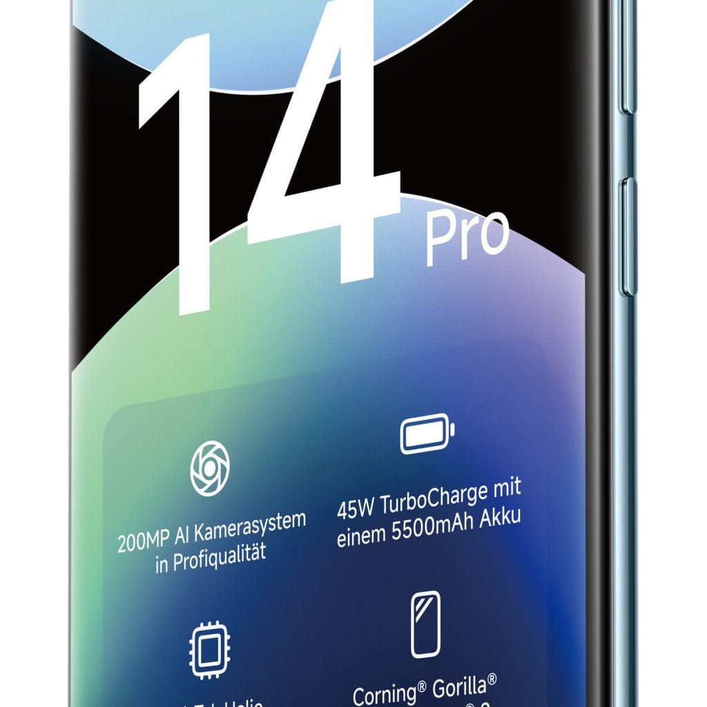 Xiaomi Xiaomi Redmi Note 14 Pro Ozeanblau 8 Gigabyte 256 Gigabyte Smartphone (256 GB Speicherplatz, 200 MP MP Kamera, Built-In GPS,Portable,Wi-Fi Ready)