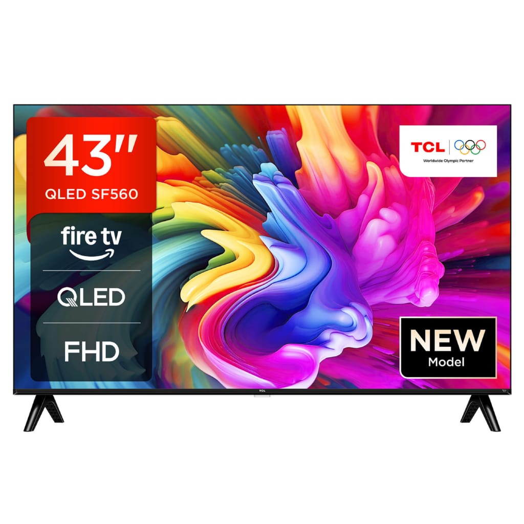TCL 43SF560 QLED-Fernseher (108 cm/43 Zoll, Full HD, Fire TV, Fire TV / Smart TV, HDR, Alexa, Triple-Tuner)