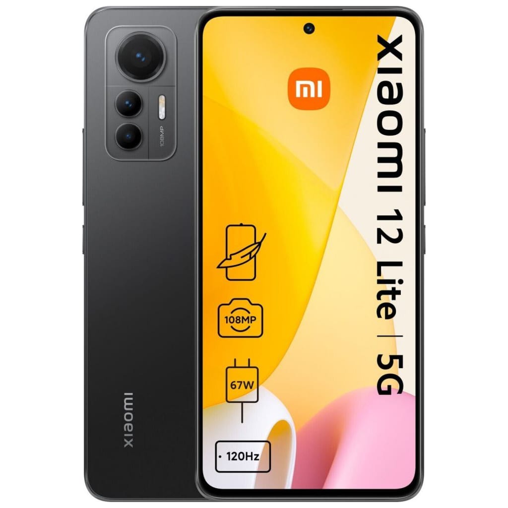 Xiaomi 12 Lite 5G 128 GB / 8 GB - Smartphone - black Smartphone (6,5 Zoll)