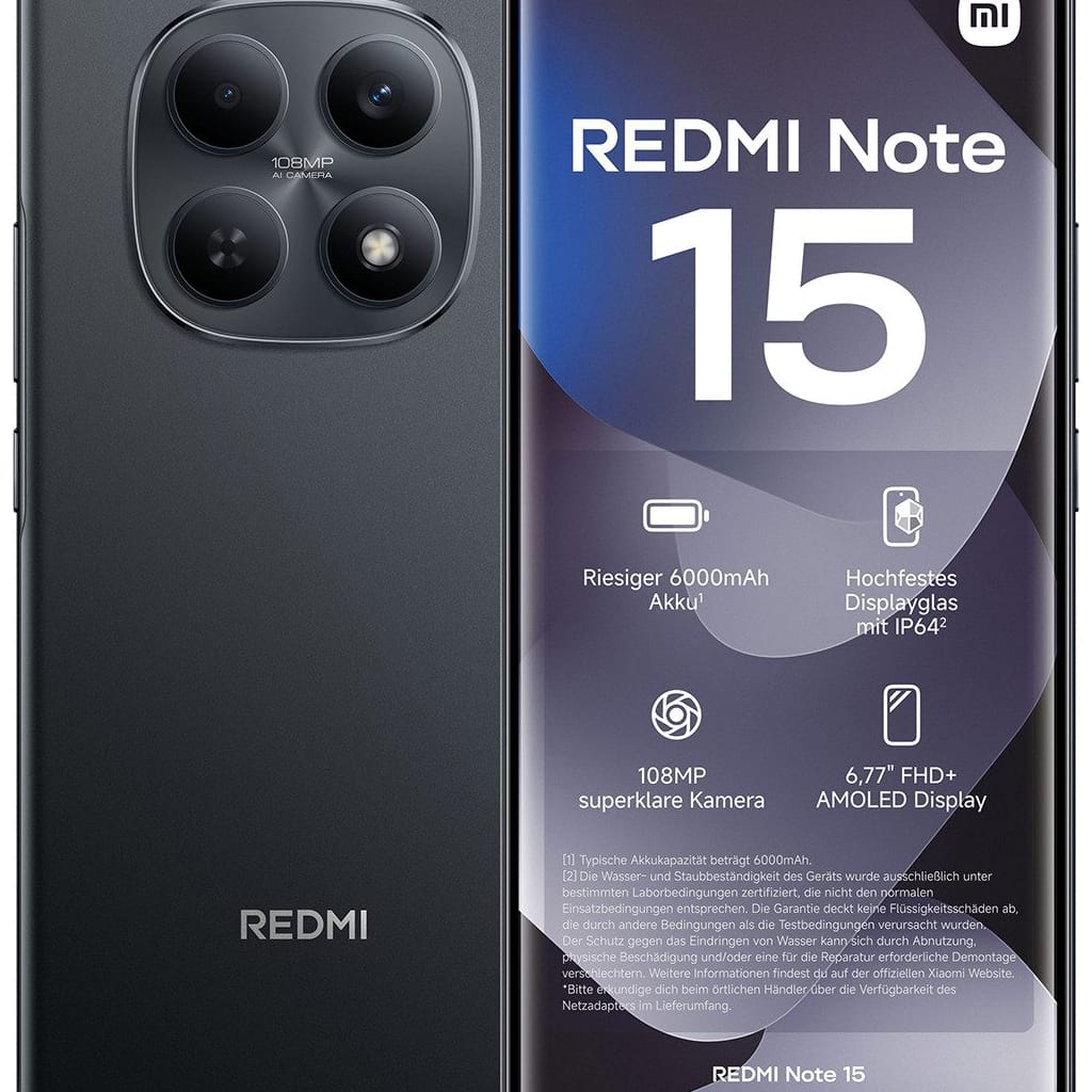 Xiaomi Redmi Note 15 4G 8+256GB Smartphone Smartphone (17 cm, 108 MP Kamera)