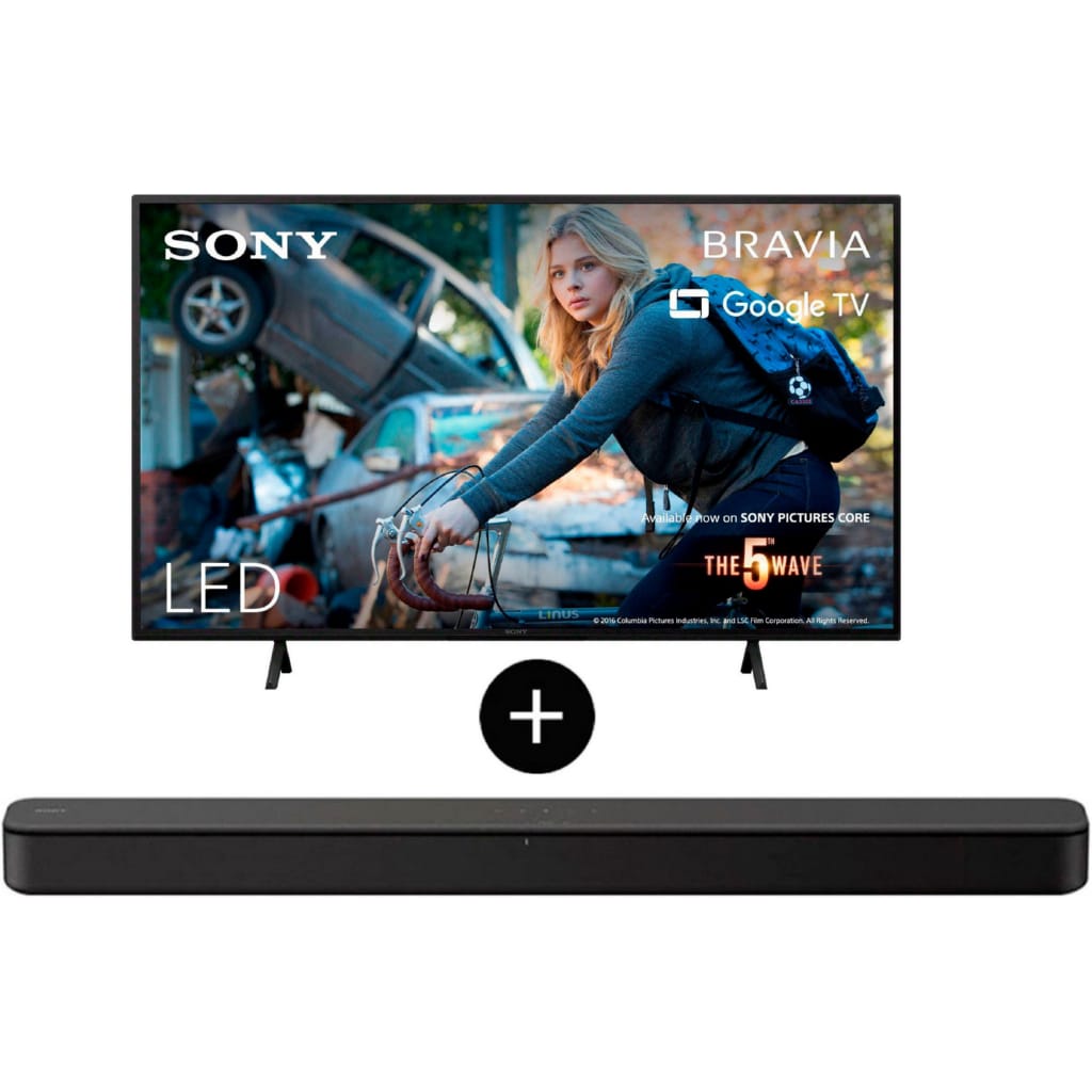 Sony KD-43X75WL LED-Fernseher (108 cm/43 Zoll, 4K Ultra HD, Google TV, Smart-TV, + HT-SF150 Soundbar)