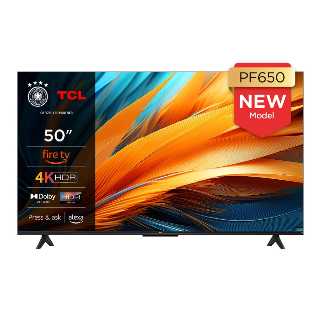 TCL 50PF650 LED-Fernseher (126 cm/50 Zoll, 4K Ultra HD, Fire TV, Fire TV / Smart TV, Dolby Vision HDR, Alexa, Triple-Tuner)