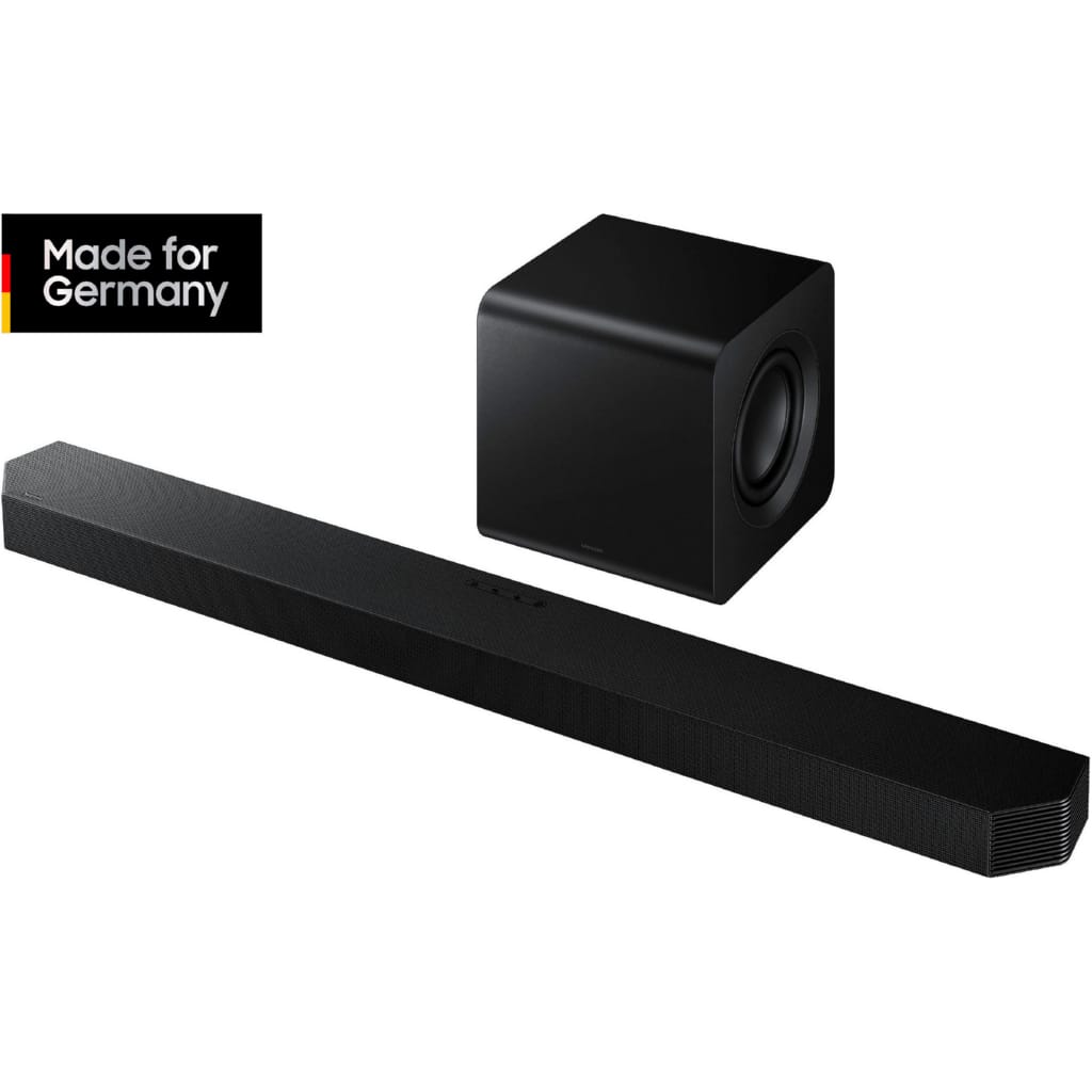 Samsung HW-Q810GF Q-Soundbar Soundbar 5.1.2 (Bluetooth, WLAN, 60 W, 5.1.2-Kanal Sound System, Kabellos Dolby Atmos I DTS:X, SpaceFit Sound)
