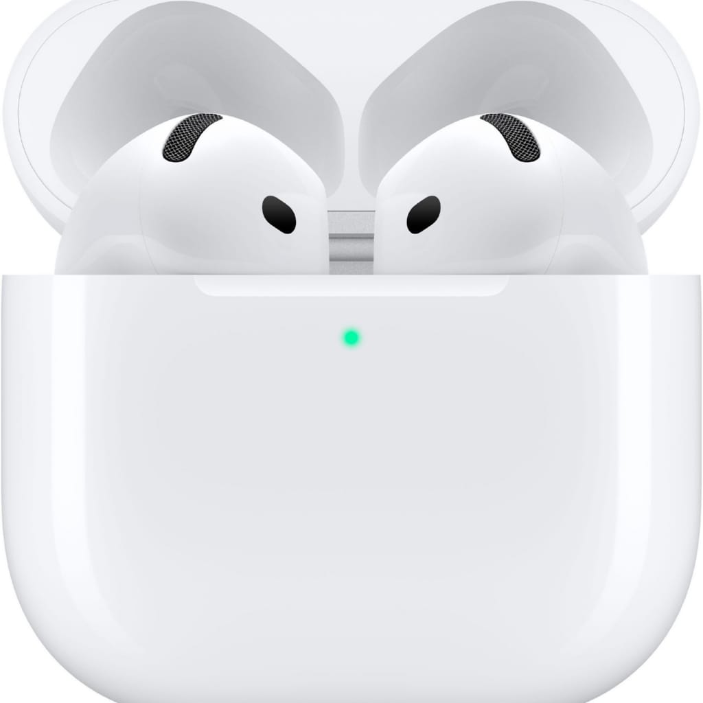 Apple AirPods 4 ANC wireless In-Ear-Kopfhörer (Transparenzmodus, integrierte Steuerung für Anrufe und Musik, kompatibel mit Siri, Siri, Bluetooth)
