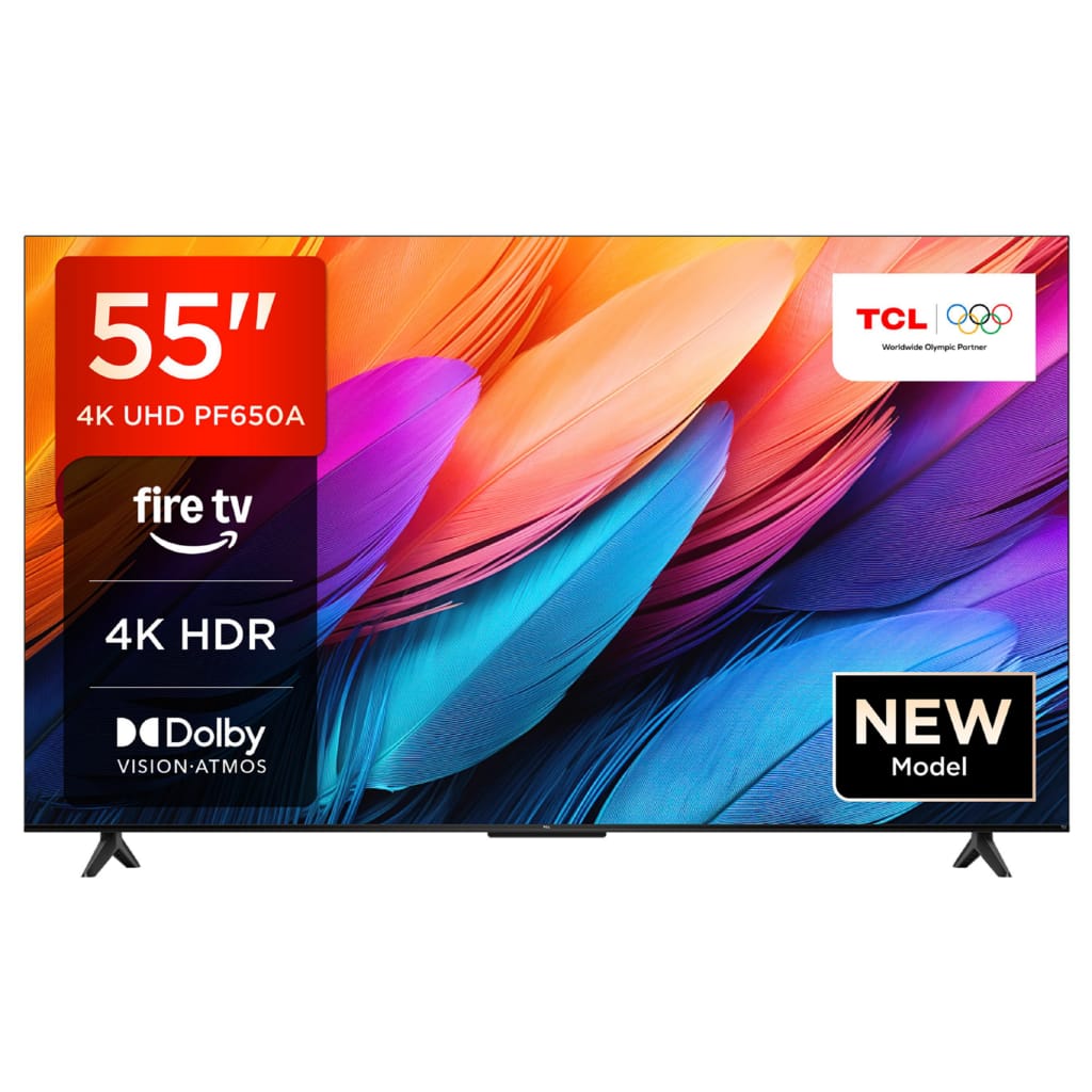 TCL 55PF650A LED-Fernseher (139 cm/55 Zoll, 4K Ultra HD, Fire TV, Fire TV / Smart TV, Dolby Vision HDR, Alexa, Triple-Tuner)