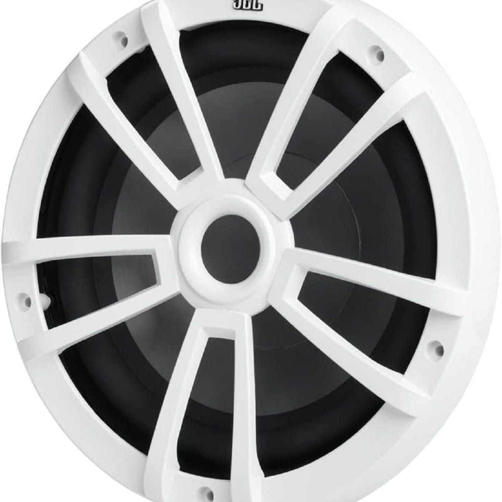 JBL Stage 10 Subwoofer 25cm Subwoofer weiß Stück Auto-Subwoofer (200 W, max.: W 20 cm)