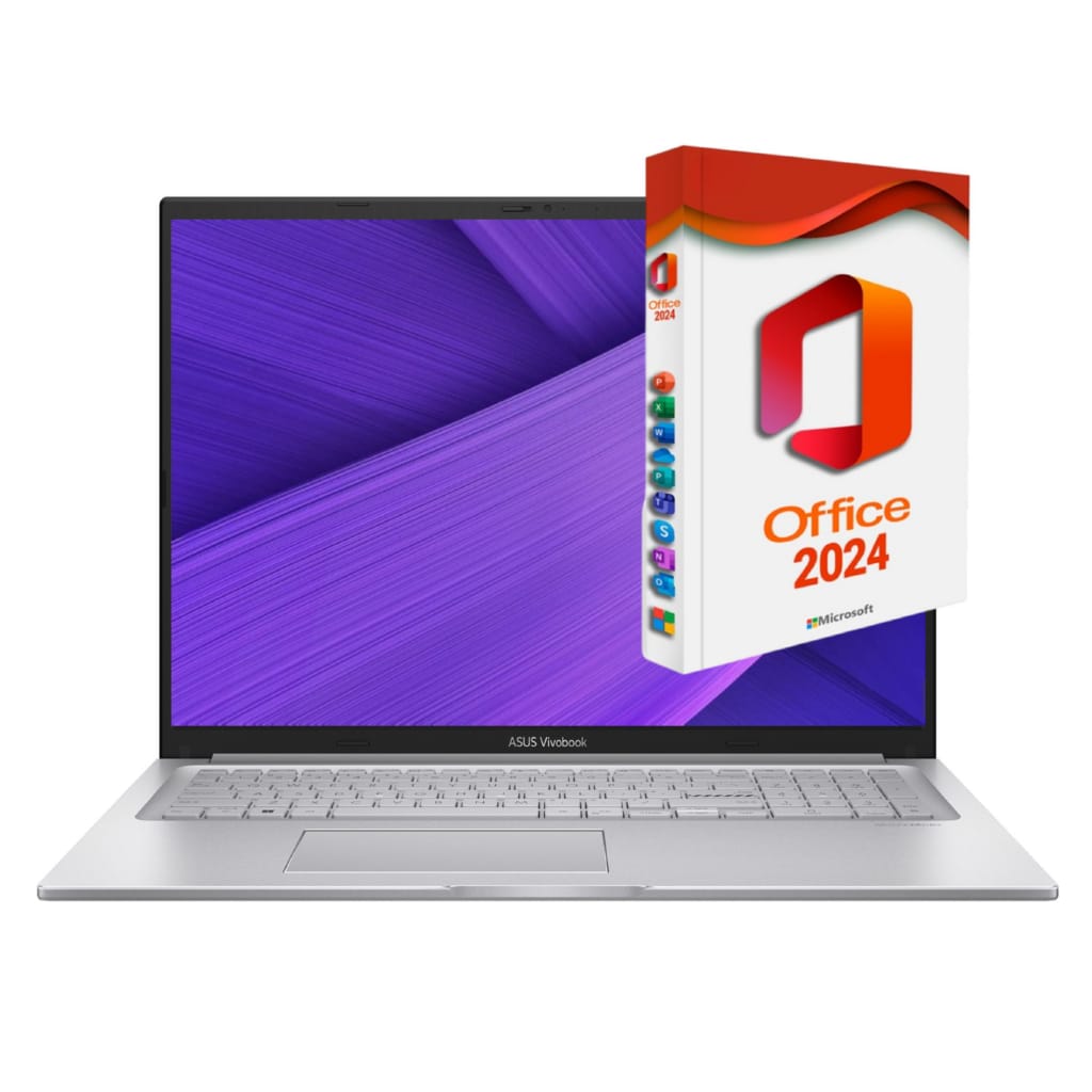 Asus Vivobook X16 - Ryzen 7, beleuchtete Tastatur Business-Notebook (40,6 cm/16 Zoll, AMD Ryzen 7 7730U, AMD Radeon, 8 GB, 256 GB SSD, Windows 11 Pro, MS Office 2024 Pro, beleuchtete Tasten)