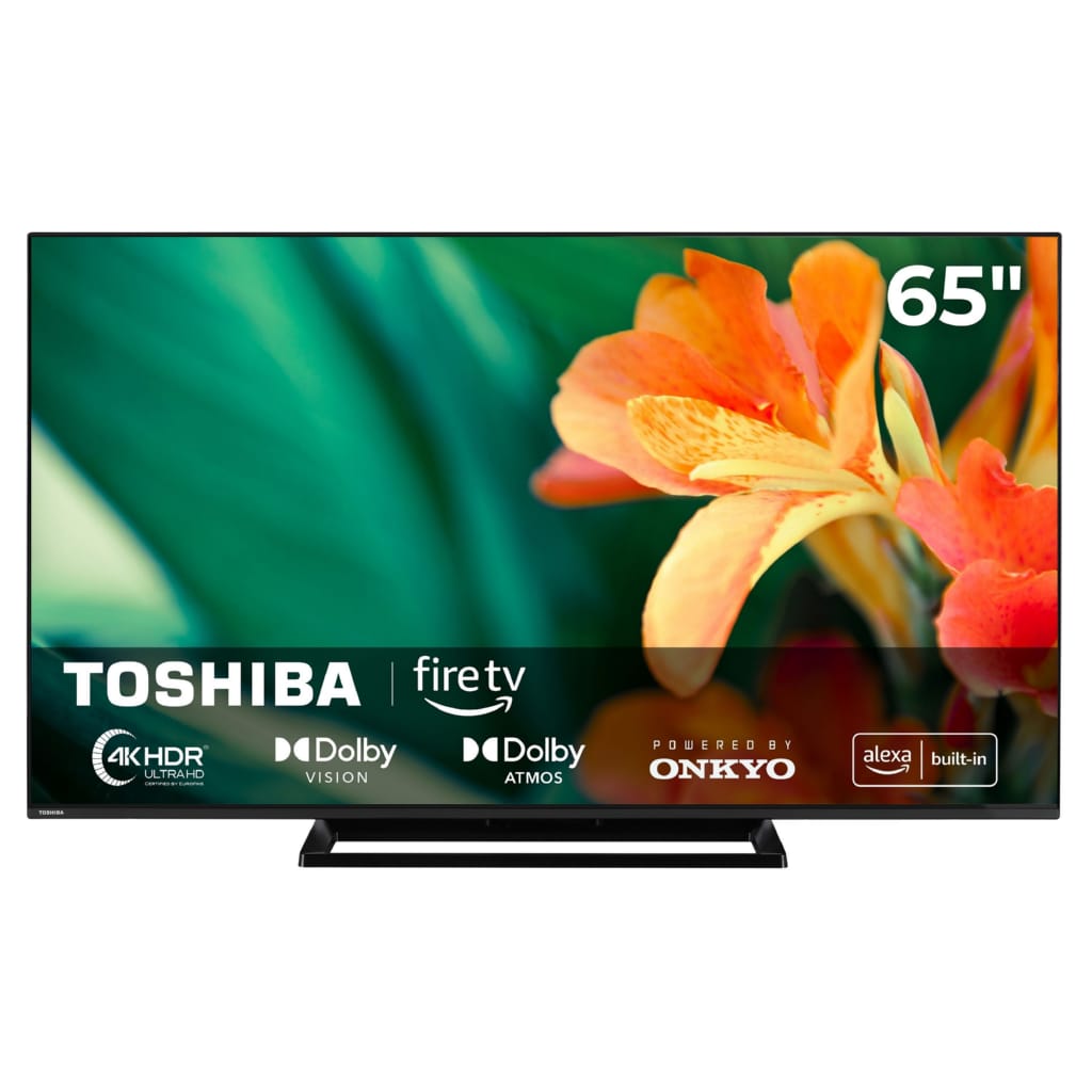 Toshiba 65UF3F63DAR LCD-LED Fernseher (164 cm/65 Zoll, 4K Ultra HD, Fire TV, HDR Dolby Vision, Triple-Tuner, Alexa Built-In, Sound by Onkyo)