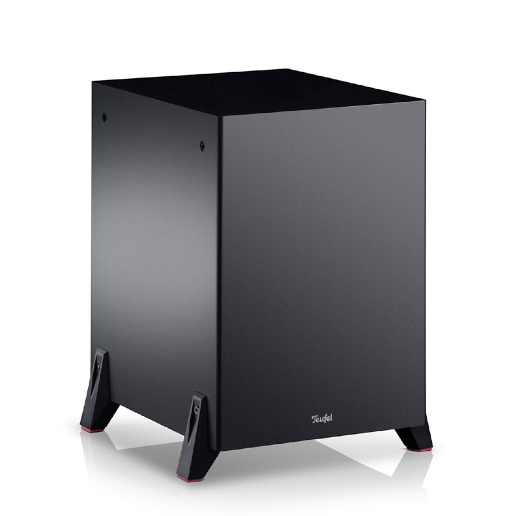 Teufel T 10 Subwoofer Subwoofer (Cinch-Eingang, Als Frontfire- oder Downfire-Subwoofer einsetzbar)
